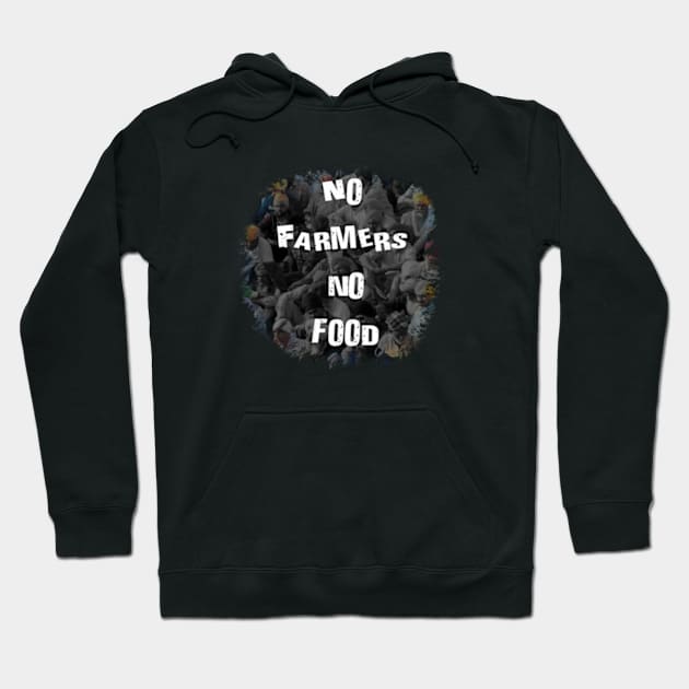 No farmer no food design Hoodie by SAN ART STUDIO 